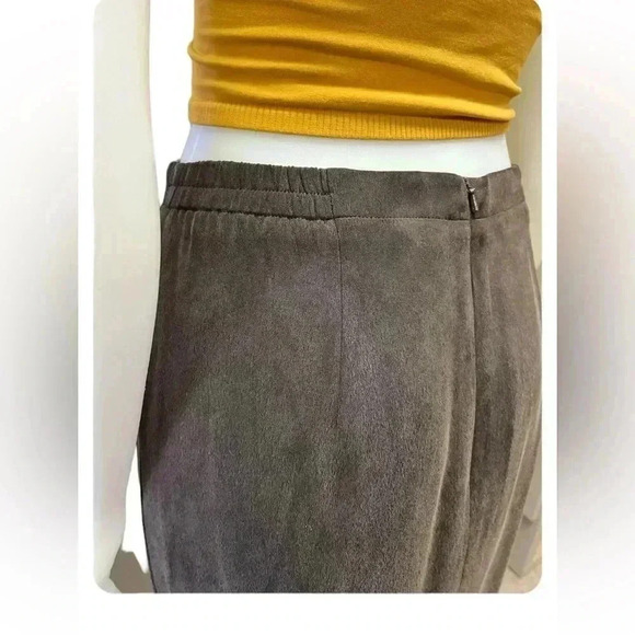 Dana Buchman 100% Silk Brown Lined Pencil Skirt Size 12 - Picture 3 of 14